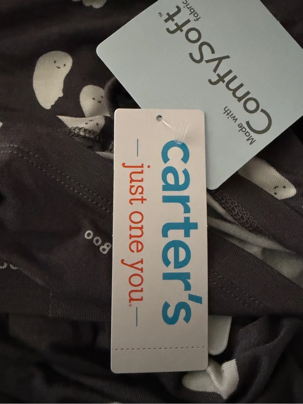 NWT Carter’s Ghost Print Pajama Set - Black & White size newborn